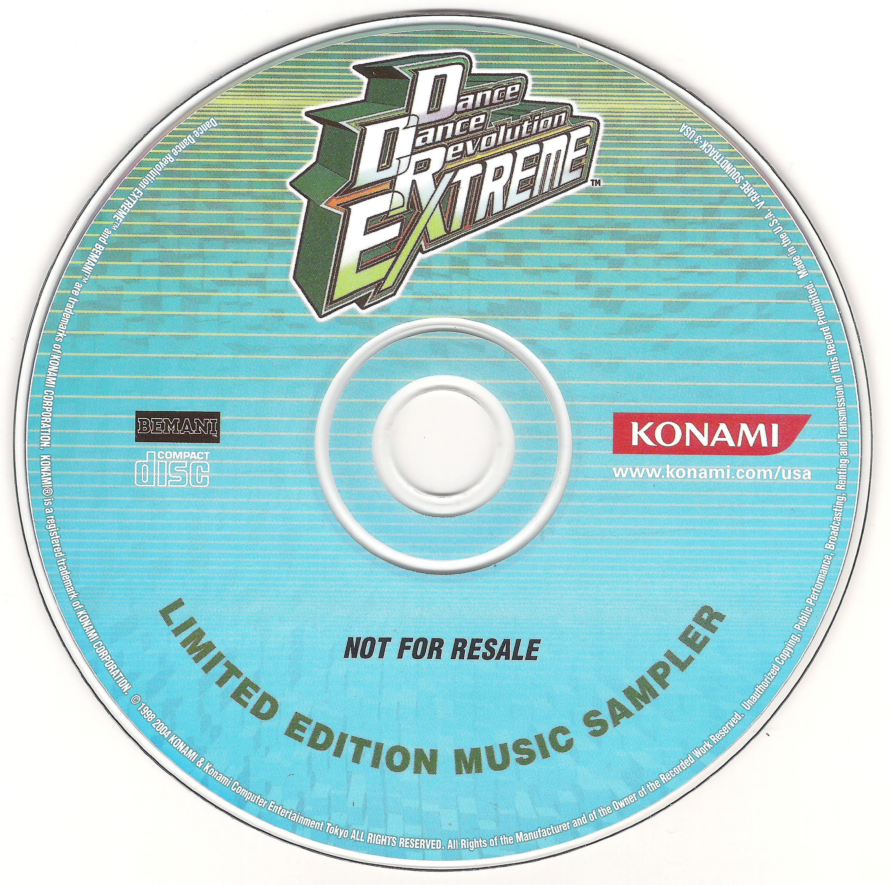 Dance Dance Revolution EXTREME Limited Edition Music Sampler